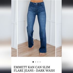 KANKAN high waisted boot cut jeans